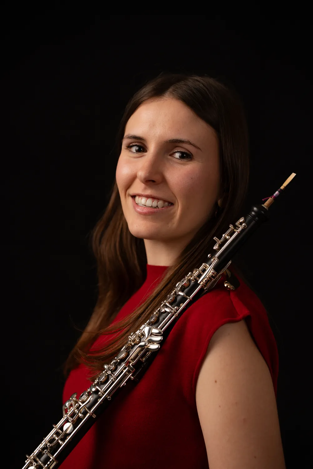 Portrait of Elisa Olmeda Utiel, founder and oboist